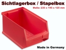 Sichtlagerbox Stapelbox Lagersichtbox Box 235 x 145 x 125 mm