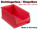 Sichtlagerbox Stapelbox Lagersichtbox Box 350 x 200 x 150 mm