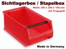 Sichtlagerbox Stapelbox Lagersichtbox Box 350x200x150mm...