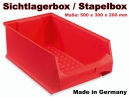 Sichtlagerbox Stapelbox Lagersichtbox Box 500 x 300 x 200 mm