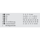 Projahn Bit-Box (1/4&quot;) Bitsortiment Schlitz Kreuz TX 75mm Langbits 36-teilig