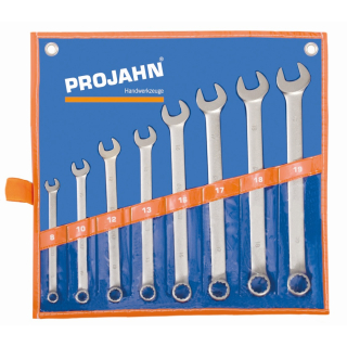 Projahn Ringgabelschl&uuml;ssel-Set lang metrisch DIN 3113 Form A 8-teilig 8 - 19 mm