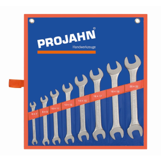 Projahn Doppelgabelschl&uuml;ssel-Set metrisch DIN 3110 8-teilig
