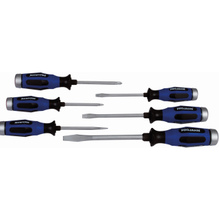 Projahn Schraubendreher-Satz mit Schlagkappe + Schl&uuml;sselhilfe 6-tlg. (2x PH + 4x Schlitz)