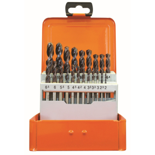 Projahn Sortiment extra kurze Spiralbohrer HSS-Co 5% ATN DIN 1897 Typ UF-L - 2 bis 10,2 mm - 21-teilig