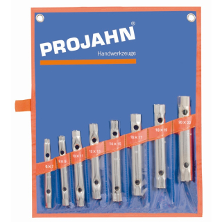 Projahn Rohrsteckschl&uuml;ssel-Set metrisch in Rolltasche 10-teilig