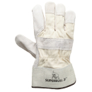 SUPERBULL 3 - TOP-Rindnarbenlederhandschuhe - PSA CAT II - naturgrau - Gr&ouml;&szlig;e 8 - 12