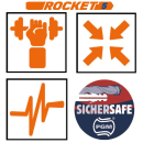 Projahn Metall-Magazin Hammerbohrer ROCKET 5 SDS-plus - 6 bis 12 mm - 40-teilig