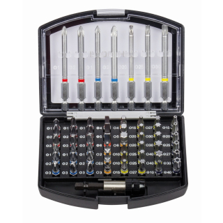 Projahn COLOR Bit-Box L 6,3 (1/4&quot;) mit markierten Bits 56-teilig