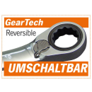 Projahn GearTech Ratschenschl&uuml;ssel-Set metrisch umschaltbar 4-teilig 10 - 19 mm