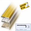 quickFIX Treppen- und Winkelprofil zum Kleben aus Alu 100...