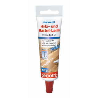 Holzleim Leim D3 decocoll wasserfest f&uuml;r alle Holzarten 60g