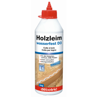 Holzleim Leim D3 decocoll wasserfest f&uuml;r alle Holzarten 1 Kg