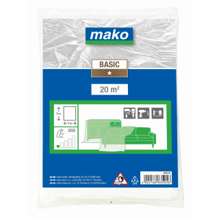 Malerabdeckplane BASIC standard f&uuml;r leichte Beanspruchung im Innenbereich 4 x 20m