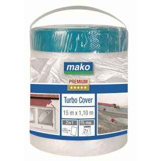 Turbo-Cover Abdeckfolie PREMIUM f&uuml;r Innen und Au&szlig;en mit Klebeband 0,55 x 15m