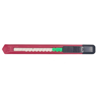 Mini Cutter Cuttermesser rot 9mm Klingenbreite Standardqualit&auml;t