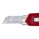 Mini Profi Cuttermesser 9 mm Klingenbreite mit Metallschiene rot