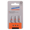 Projahn Color-Ring Bit 6,3 (1/4&quot;) f&uuml;r Schlitz-Schrauben 3er Pack