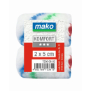 Maler-Ersatzwalze Kleinfl&auml;chenroller KOMFORT mako-flor alle Untergr&uuml;nde - 5 cm - 2er-Pack