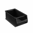 Sichtlagerbox mit Griff Kunststoff ESD leitf&auml;hig Kiste - Schwarz