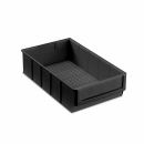 Industriebox Kunststoff ESD leitf&auml;hig teilbar Kiste Sch&uuml;tte - Schwarz