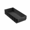Industriebox Kunststoff ESD leitf&auml;hig teilbar Kiste Sch&uuml;tte - Schwarz