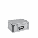 Eurobox NextGen Portable mit Deckel und seitlichem Koffergriff - Grau