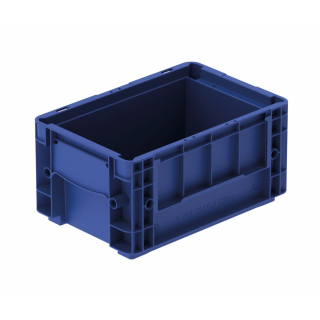 Kleinladungsträger R mit geschlossenem Boden für Förderanlagen - 300x200x147,5mm - Blau