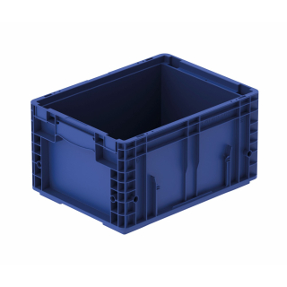 Kleinladungsträger R mit geschlossenem Boden für Förderanlagen - 600x400x213mm - Blau