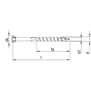 HECO-TOPIX-plus Glasleistenschraube Edelstahl A2...