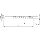 HECO-TOPIX-plus Holzbauschraube Stahl verzinkt Kombisechskantkopf Teil- und Vollgewinde