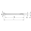 HECO-TOPIX-plus Holzschraube Edelstahl A2 Linsensenkkopf...