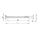 HECO-TOPIX-plus Holzschraube Edelstahl A2 Linsensenkkopf PZ variables Vollgewinde