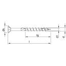 HECO-TOPIX-plus Holzschraube Edelstahl A2 Senkkopf PZ Variables Vollgewinde