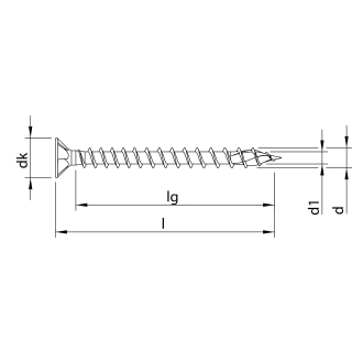 HECO-TOPIX-plus Holzschraube Stahl verzinkt Senkkopf PZ variables Vollgewinde 4x45 - 200 Stück