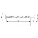 HECO-TOPIX-plus Pfostenschraube Stahl HP-beschichtet...