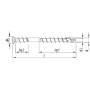 HECO-TOPIX-plus Terrassenschraube Edelstahl A2...