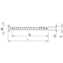 HECO-TOPIX-plus Verlegeschraube Stahl verzinkt Senkkopf...
