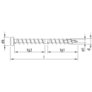 HECO-TOPIX-plus CombiConnect Holzbauschraube Stahl verzinkt Zylinderkopf TX CC-Gewinde
