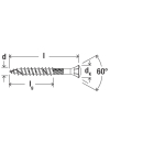 fischer Holzfassadenschraube Edelstahl A2 Senkkopf TX...