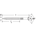 fischer Terrassenschraube Edelstahl A2 Senkkopf TX...