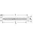 fischer Power-Fast Spanplattenschraube Vollgewinde Edelstahl A2 Panhead TX