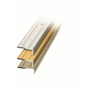 mako Treppen- und Winkelprofil zum Schrauben 100 x 2,5 x 1 cm aus eloxiertem Aluminium
