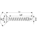 SPAX Universalschraube Edelstahl A2 Vollgewinde Senkkopf...