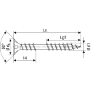 SPAX Verlegeschraube WIROX Fixiergewinde Senkkopf T-STAR plus 4CUT-Spitze