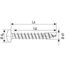 SPAX Universalschraube Edelstahl A2 Vollgewinde Halbrundkopf T-STAR plus 4CUT-Spitze