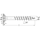 SPAX FEX-H Beschlagschraube WIROX Teilgewinde Senkkopf T-STAR plus 4CUT-Spitze