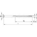 HECO-TOPIX-plus Holzschraube Spezial Zimmerer TX25-Antrieb bei 4,5-6mm Durchmesser