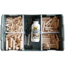 TOX L-Boxx Mini Wood Sortiment mit Holzriffeld&uuml;beln,...