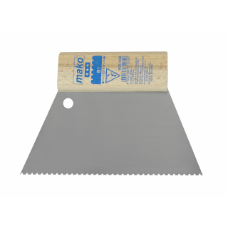 Kleber- und Leimspachtel KOMFORT Trapezform mit Zahnung B1 - 18 cm